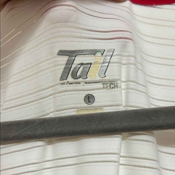 Tail White Mini Dress Tennis Apparel with Red and Blue Trim and Adjustable Belt - Picture 2 of 8